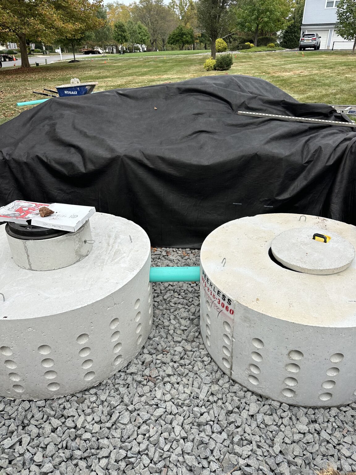 Storm drain box installed by Lou Porchetta Paving